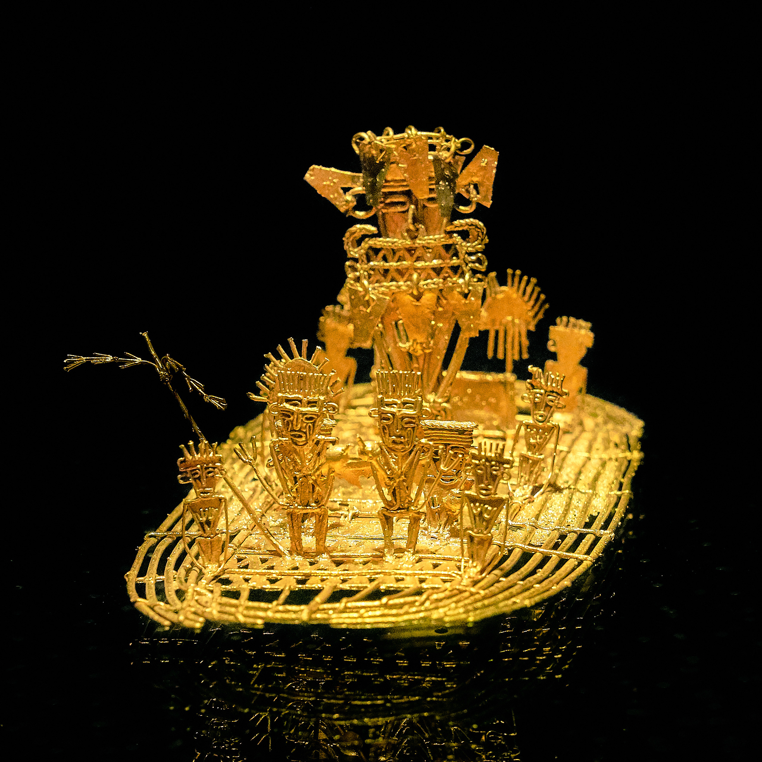 Muisca raft at Museo Del Oro