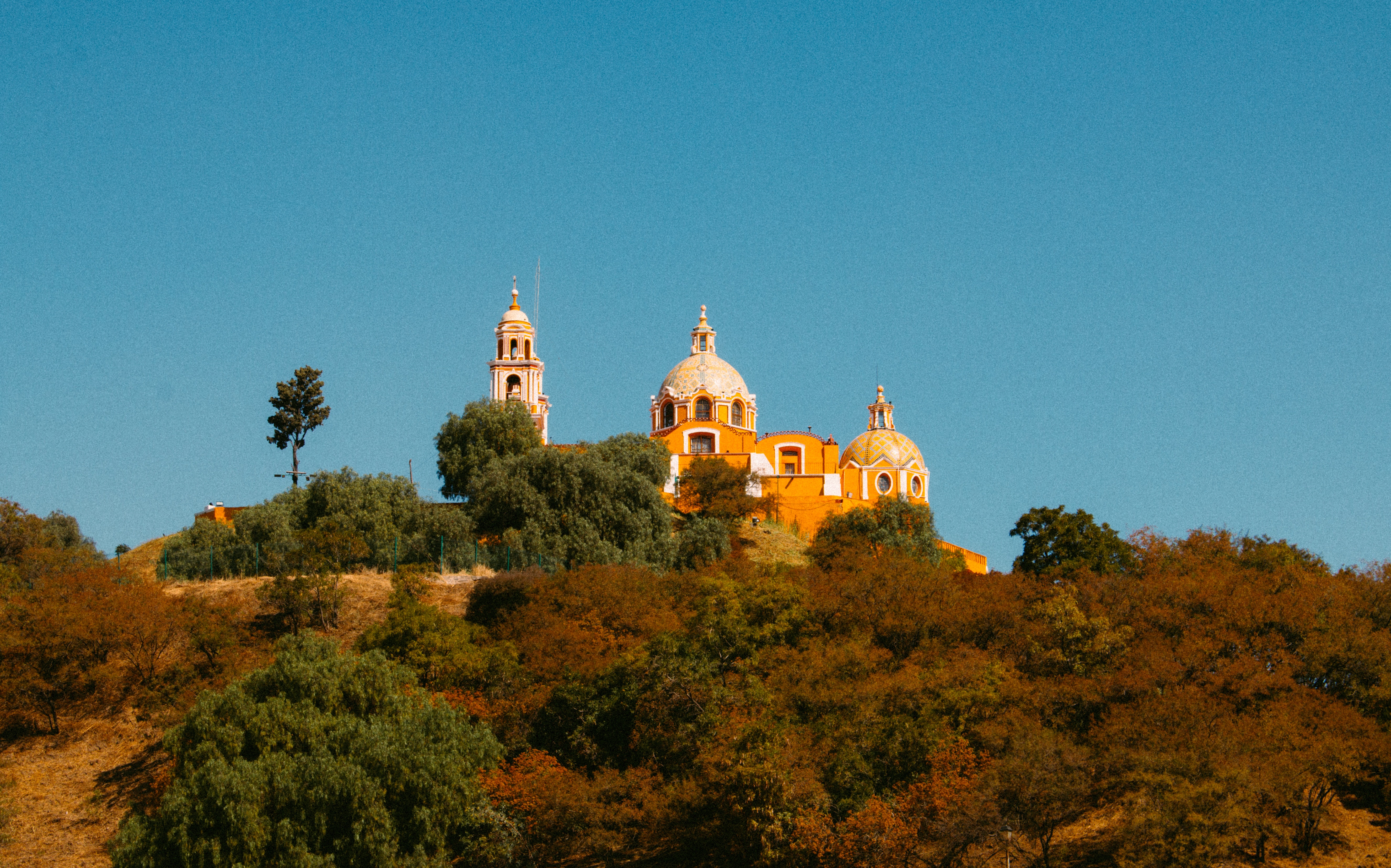 Church built ontop of Cholula