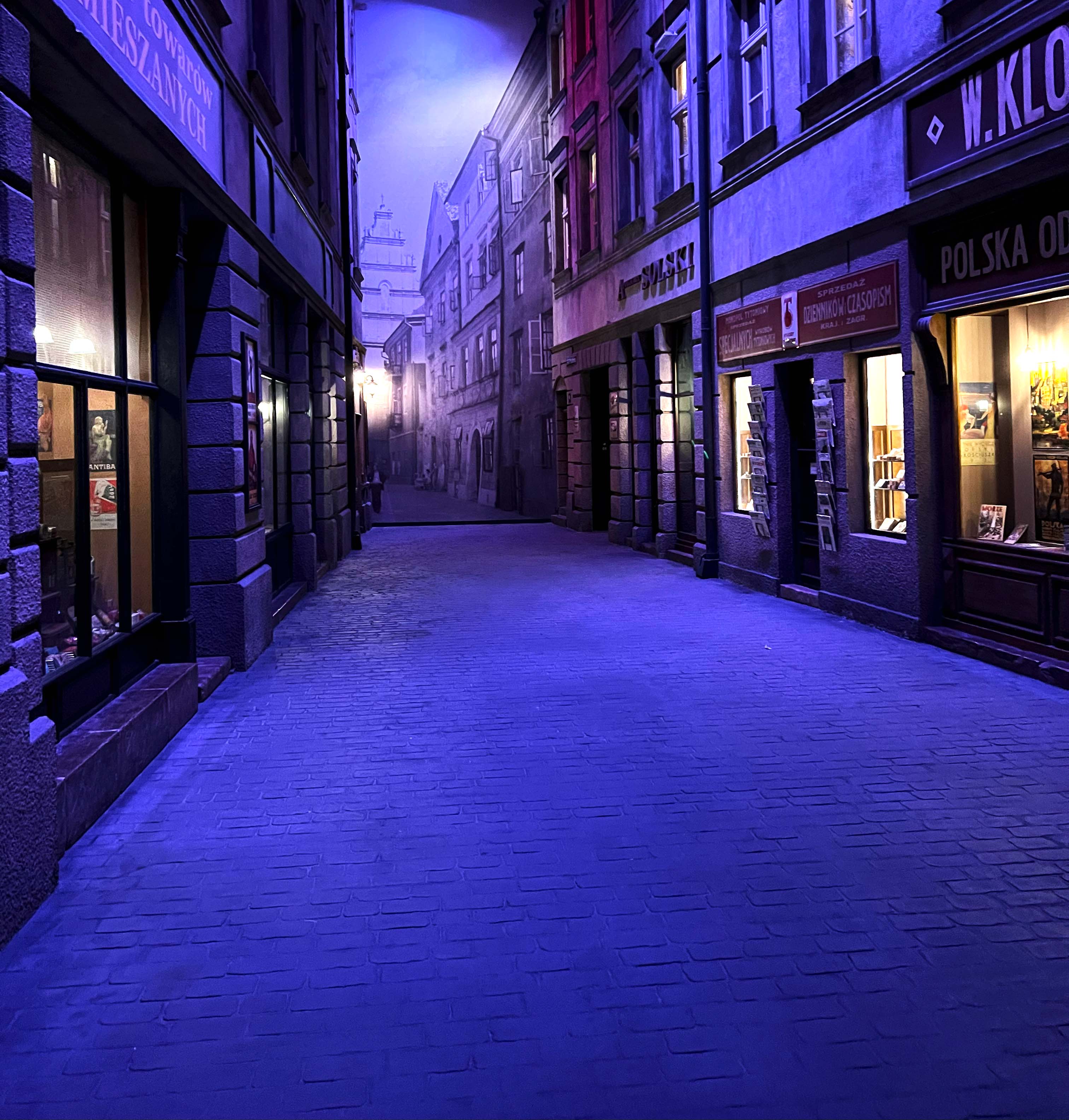 Street reconstructed from Gdansk set before WWII