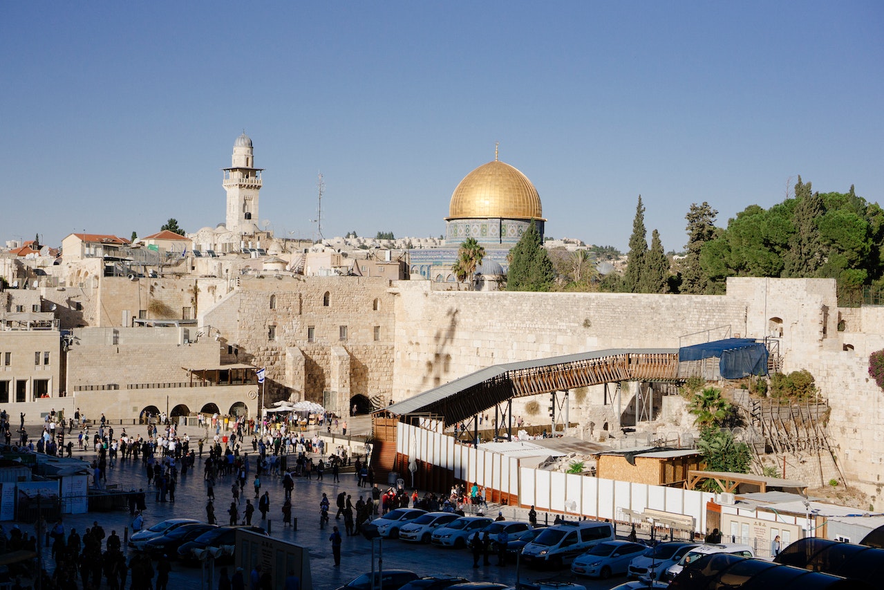 A picture the temple mound in Jerusalem